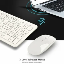 Wireless Keyboard and Cordless Mouse set 2.4G White Latptop Desktop Apple Mac
Wireless Keyboard and Cordless Mouse set 2.4G White Latptop Desktop Apple Mac