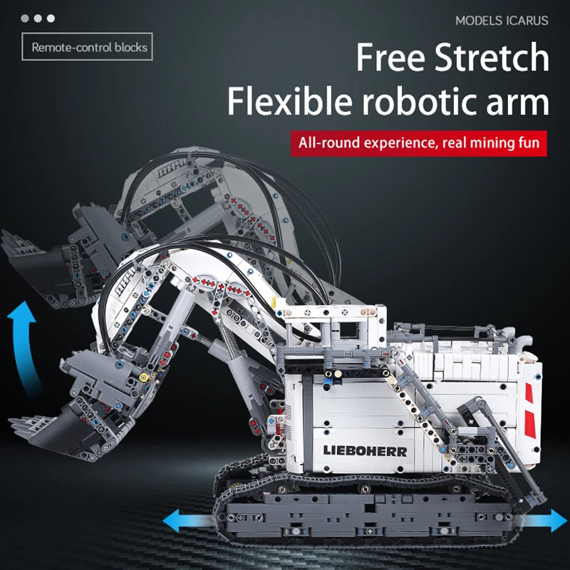 4062+PCS Compatible With LegoINGlys Excavator Building Blocks Remote Control Blocks Engineering Vehicle Trucks Bricks Child Toy (2)