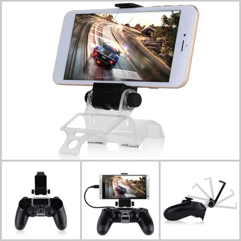 Game Controller Gamepad Holder Clip Mount Cradle Extendable Mobile Phone Stand Clamp with OTG Cable for Sony PlayStation 4 PS4
Game Controller Gamepad Holder Clip Mount Cradle Extendable Mobile Phone Stand Clamp with OTG Cable for Sony PlayStation 4 PS4