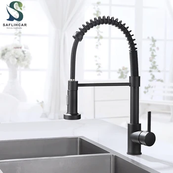 Matte Black Kitchen Sink Faucet Pull-down Kitchen Faucet Hot and Cold Water Faucet Deck Installation Sink Tap Kitchen Crane 
Matte Black Kitchen Sink Faucet Pull-down Kitchen Faucet Hot and Cold Water Faucet Deck Installation Sink Tap Kitchen Crane