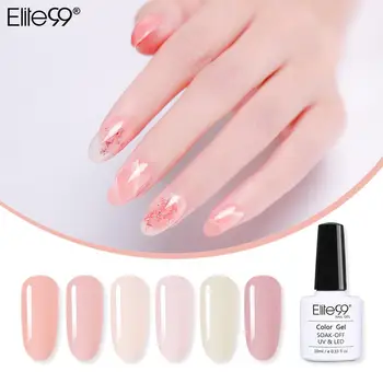 

Elite99 french Nude Color Gel Nail Polish Vernis semi Permanent UV Nail Gel Lak Primer Soak Off Nail Art Gel Varnish Gelpolish