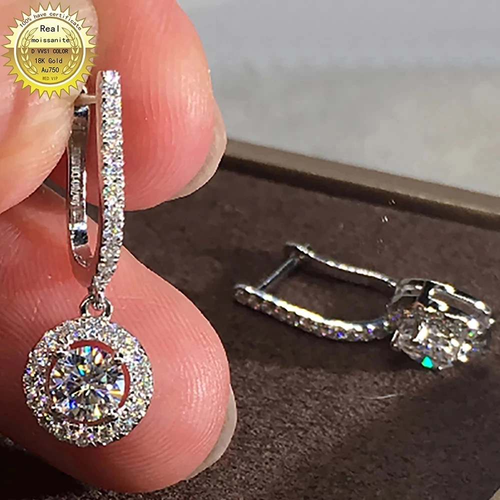 Серьги из белого золота, 18 К, Au750, DVVS Муассанит Бриллианты 1, 2, 4, 6 карат, круглые, для свадьбы, вечеринки, помолвки, юбилея, подарки
Серьги из белого золота, 18 К, Au750, DVVS Муассанит Бриллианты 1, 2, 4, 6 карат, круглые, для свадьбы, вечеринки, помолвки, юбилея, подарки