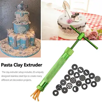 20 Discs Pottery Clay Fimo Extruder Craft Cake Sculpture Sugarcraft Sculpt Modeling Tool High Quality
20 Discs Pottery Clay Fimo Extruder Craft Cake Sculpture Sugarcraft Sculpt Modeling Tool High Quality