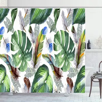Shower Curtain for Bathroom 72x72 Green Watercolor Bird Feather Pattern Wing Aquarelle Animals Wildlife Nature Botanical
Shower Curtain for Bathroom 72x72 Green Watercolor Bird Feather Pattern Wing Aquarelle Animals Wildlife Nature Botanical