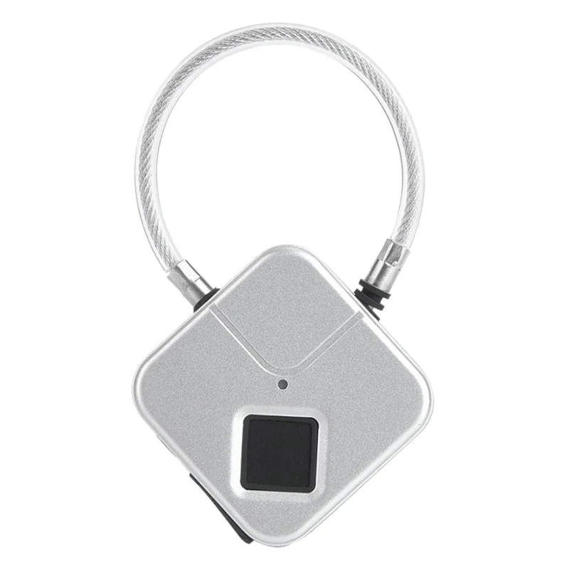 OPQ-Inteligente Smart Lock Smart Fingerprint Lock Keyless Padlock Wire Rope Padlock Usb Charging Fingerprint Lock