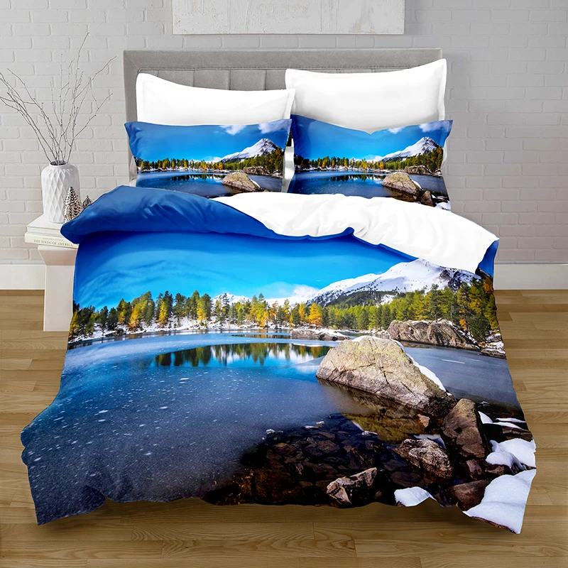 3D Printing Landscape Style Quilt Cover with Pillowcase Bedroom Decoration Queen Size Bedding Bedroom Set King Size Bed
3D Printing Landscape Style Quilt Cover with Pillowcase Bedroom Decoration Queen Size Bedding Bedroom Set King Size Bed