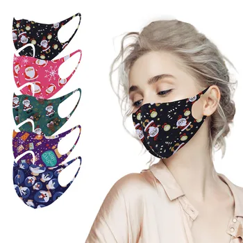 Christmas Cloth Mask Print sun Protection Is Not A Disposable Washable 5PCS Reuseable Face Mask Outdoor Protective Mouth Cover
Christmas Cloth Mask Print sun Protection Is Not A Disposable Washable 5PCS Reuseable Face Mask Outdoor Protective Mouth Cover