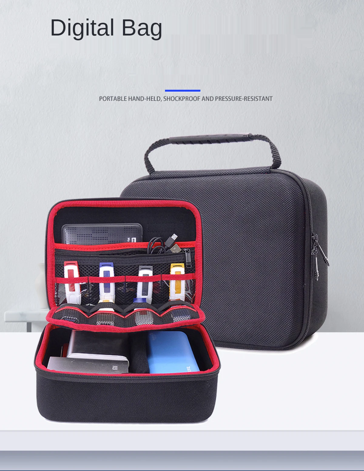 3.5 Inch Hard Drive Accessories Case Bag for WD Seagate HDD Power Phone USB Cable U Disk SD Card Power Bank Travel Organizer Box
3.5 Inch Hard Drive Accessories Case Bag for WD Seagate HDD Power Phone USB Cable U Disk SD Card Power Bank Travel Organizer Box