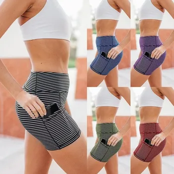 2020 Leggings Women Push Up Stripe Print Pocket High Waist And Hip Lifting Stretch Running Short Fitness
2020 Leggings Women Push Up Stripe Print Pocket High Waist And Hip Lifting Stretch Running Short Fitness