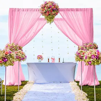 Tulle-Backdrop-Curtains-Pink for Parties Weddings Baby Shower Birthday Photography Engagement 2.9ft x 7ft Drape Sheer Backdrop 
Tulle-Backdrop-Curtains-Pink for Parties Weddings Baby Shower Birthday Photography Engagement 2.9ft x 7ft Drape Sheer Backdrop
