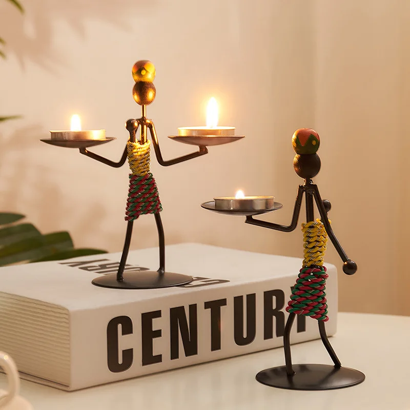 Nordic Creative Restaurant Table Iron People Candlestick Candles Set Tabletop Candlelight Dinner Props Romantic Lantern Table
Nordic Creative Restaurant Table Iron People Candlestick Candles Set Tabletop Candlelight Dinner Props Romantic Lantern Table