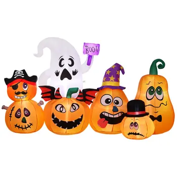 UNOMOR 7FT Inflatable Pumpkin Patch Air Blown Up Halloween Inlatable Pumpkin Model with 6pcs Stakes 2pcs Cords for Garden Yard S
UNOMOR 7FT Inflatable Pumpkin Patch Air Blown Up Halloween Inlatable Pumpkin Model with 6pcs Stakes 2pcs Cords for Garden Yard S