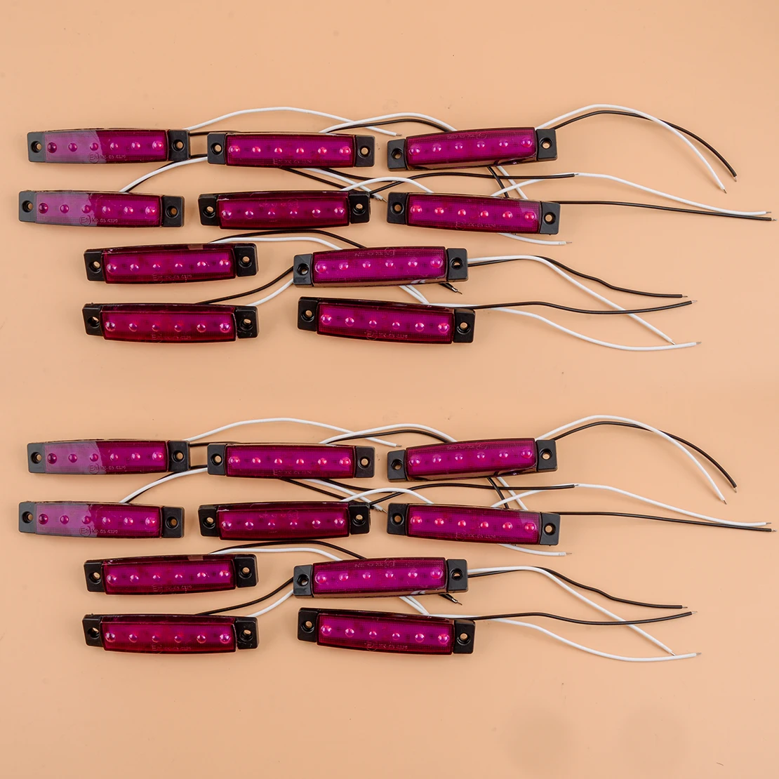 20Pcs Purple 6 LED DC 12V-24V Boat Truck Trailer Side Marker Indicator Light Rock Lamp for Universal Cars Trucks Boats Trailers
20Pcs Purple 6 LED DC 12V-24V Boat Truck Trailer Side Marker Indicator Light Rock Lamp for Universal Cars Trucks Boats Trailers