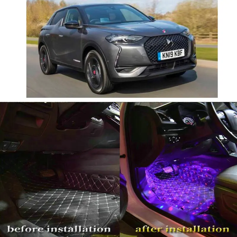Interior Mood Lighting Foot light For citroen DS3 DS4 DS5 NEMO RELAY seven color ground stars
Interior Mood Lighting Foot light For citroen DS3 DS4 DS5 NEMO RELAY seven color ground stars