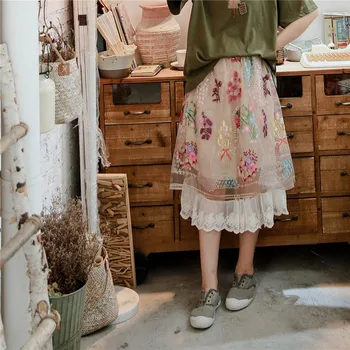 2020 summer new European root yarn embroidery color lace stitching skirt elastic waist
2020 summer new European root yarn embroidery color lace stitching skirt elastic waist