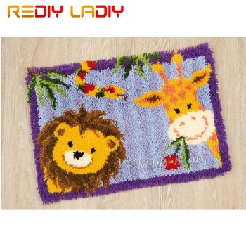 Latch Hook Kits Make Your Own Rug Lion & Giraffe Tapestry Crocheted Cushion Mat DIY Carpet Rug Pre-Printed Canvas Hobby & Crafts
Latch Hook Kits Make Your Own Rug Lion & Giraffe Tapestry Crocheted Cushion Mat DIY Carpet Rug Pre-Printed Canvas Hobby & Crafts