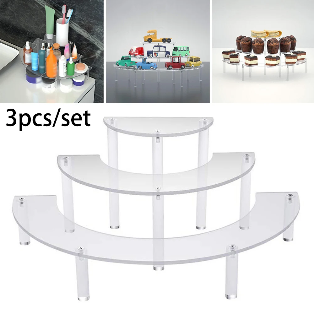 3PCS/Set Acrylic Cake Stand Cosmetic Display Stand Semicircle Dessert Display Support Kitchen Cake Tool
3PCS/Set Acrylic Cake Stand Cosmetic Display Stand Semicircle Dessert Display Support Kitchen Cake Tool