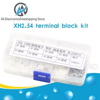 230pcs XH2.54 2p 3p 4p 5 pin 2.54mm Pitch Terminal Kit / Housing / Pin Header JST Connector Wire Connectors Adaptor XH Kit
230pcs XH2.54 2p 3p 4p 5 pin 2.54mm Pitch Terminal Kit / Housing / Pin Header JST Connector Wire Connectors Adaptor XH Kit