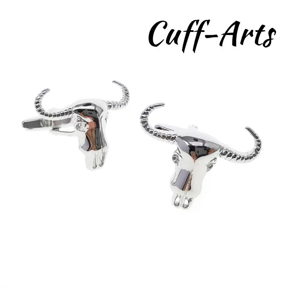 

Bulls Head with Horns Cow Cufflinks Gifts for Men Gemelos Les Boutons De Manchette by Cuffarts C10604