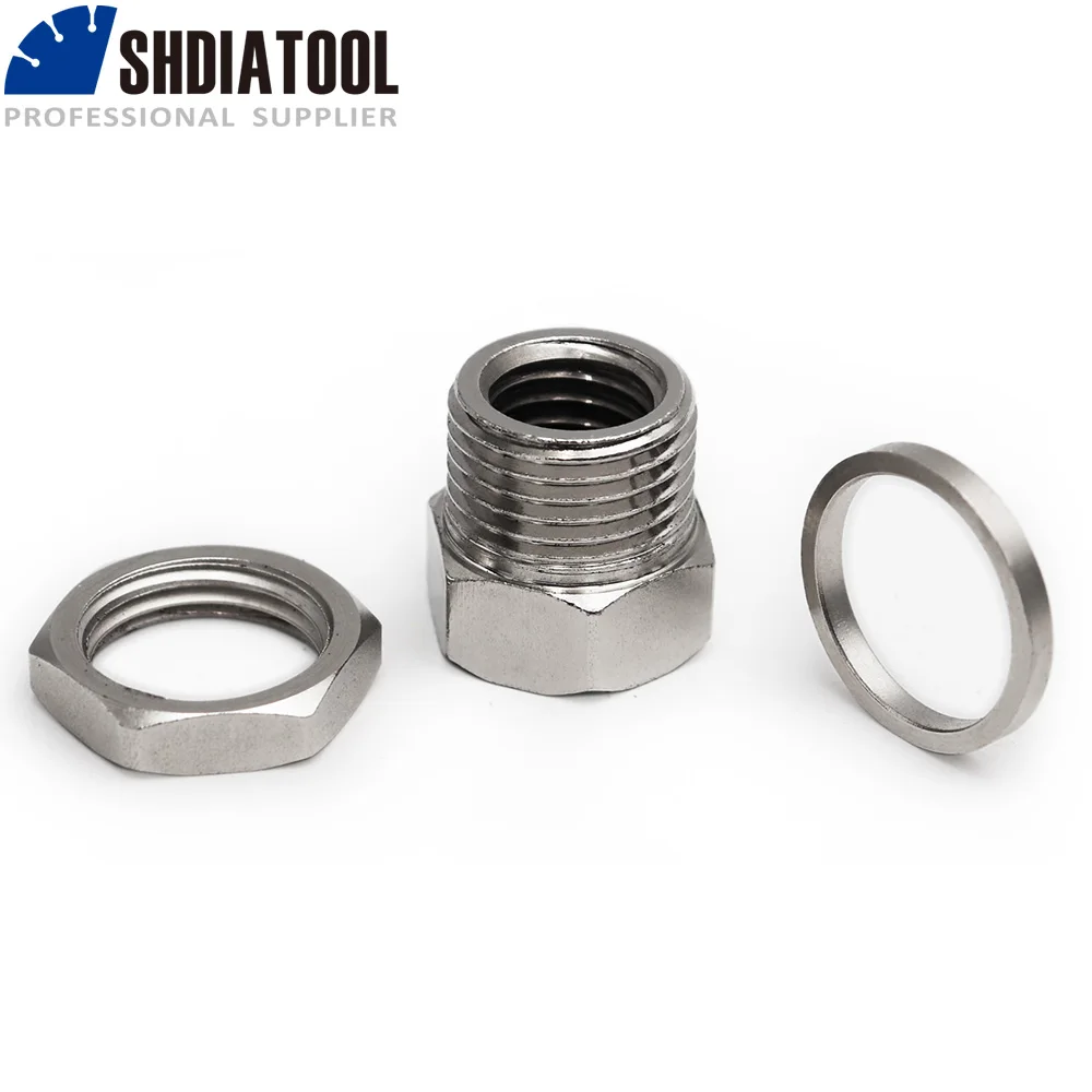 SHDIATOOL M14 or 5/8-11 Thread Connector Converter Adapter Screw Connecting Tool Accessories Adapter for Angle Machine,
SHDIATOOL M14 or 5/8-11 Thread Connector Converter Adapter Screw Connecting Tool Accessories Adapter for Angle Machine,