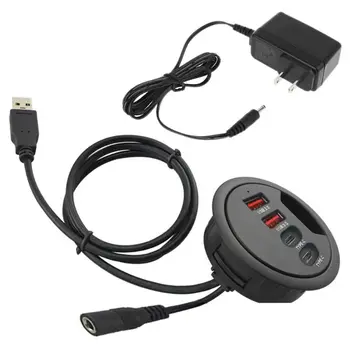 EU US Mounting In-Desk 4 Ports USB 3.0 USB C Type C Hub Power Adapter Multi Splitter for PC Laptop Computer Cellphone Tablet
EU US Mounting In-Desk 4 Ports USB 3.0 USB C Type C Hub Power Adapter Multi Splitter for PC Laptop Computer Cellphone Tablet