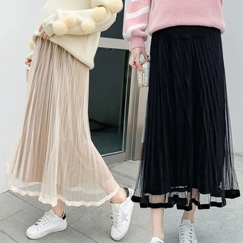 Pleated pregnant women's skirt was thin and wild supporting belly adjustable net yarn skirt Korean fashion pregnant skirt
Pleated pregnant women's skirt was thin and wild supporting belly adjustable net yarn skirt Korean fashion pregnant skirt