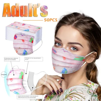 50/100PCS Disposable Face Mask For Adult Unisex masques Printed Breathable Soft Masks mascarillas desechables 3-Layer Masks
50/100PCS Disposable Face Mask For Adult Unisex masques Printed Breathable Soft Masks mascarillas desechables 3-Layer Masks