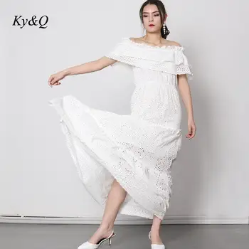 Runway Brand Luxury Sexy Women One-Shoulder High Waist Slim Ruffles Short Sleeve A-line Long Lace White Dress 2020 New Clothes
Runway Brand Luxury Sexy Women One-Shoulder High Waist Slim Ruffles Short Sleeve A-line Long Lace White Dress 2020 New Clothes