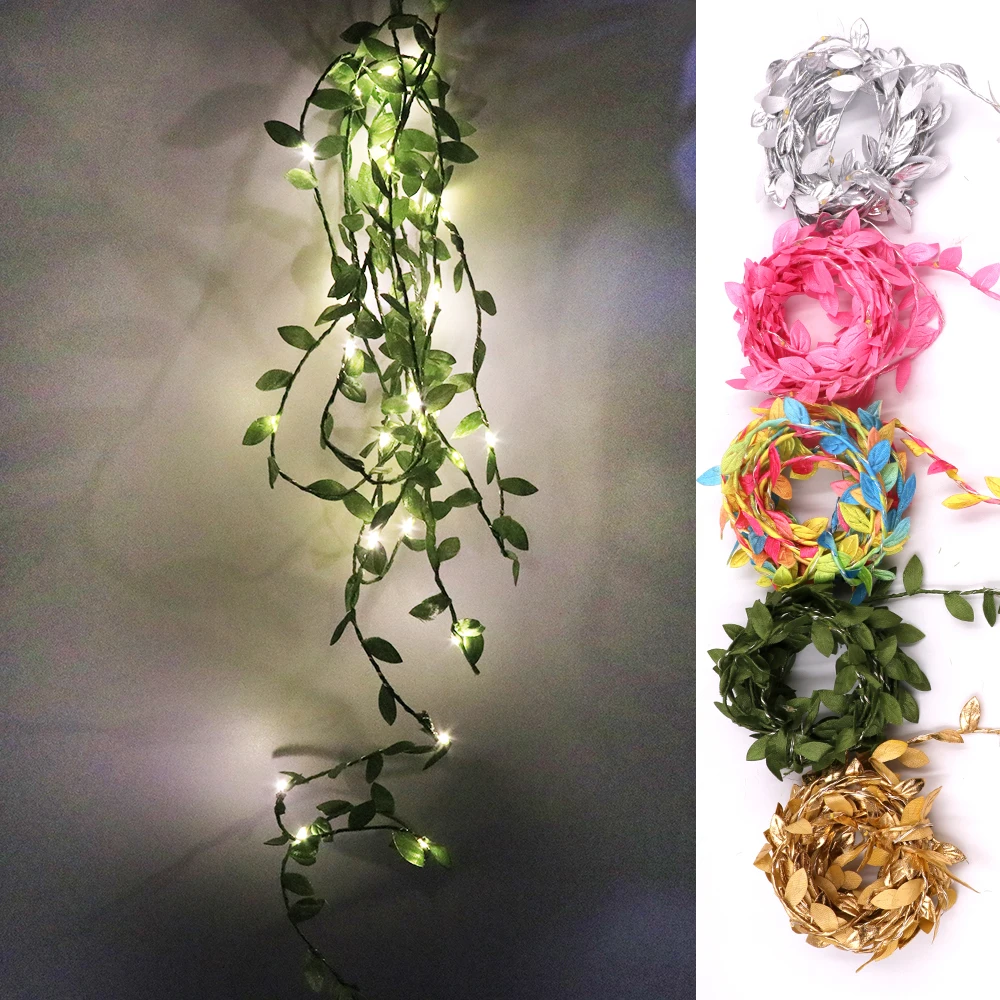 Green Leaf Led String Light DC 5V 2m/3m/5m/10m Battery Powered Garland Vine Fairy Lights for Xmax Christmas Party Wedding Decor
Green Leaf Led String Light DC 5V 2m/3m/5m/10m Battery Powered Garland Vine Fairy Lights for Xmax Christmas Party Wedding Decor
