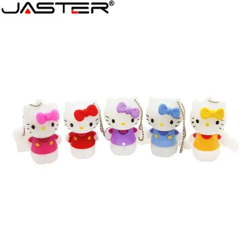JASTER Hot fashion Cartoon Station KT cat series %100 Real capacity USB 2.0 4GB 8GB 16GB 32GB 64GB gift USB Flash Memory Stick
JASTER Hot fashion Cartoon Station KT cat series %100 Real capacity USB 2.0 4GB 8GB 16GB 32GB 64GB gift USB Flash Memory Stick