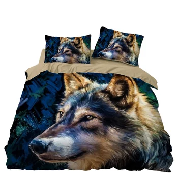 Wolf Bedding Set Bedroom Decor Doona Quilt Cover Hypoallergenic Blue Background 1PC Duvet Cover with Pillowcase
Wolf Bedding Set Bedroom Decor Doona Quilt Cover Hypoallergenic Blue Background 1PC Duvet Cover with Pillowcase