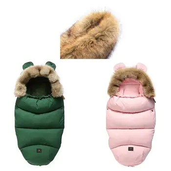 Baby Stroller Sleeping Bag Warm Anti-Kicking Footmuff with Removable Faux Fur U50F
Baby Stroller Sleeping Bag Warm Anti-Kicking Footmuff with Removable Faux Fur U50F