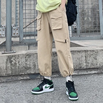 Women Japanese Loose Overalls Casual Pants Female Summer Student Harajuku style Pocket Cargo pants Wild Loose trousers Mori Girl
Women Japanese Loose Overalls Casual Pants Female Summer Student Harajuku style Pocket Cargo pants Wild Loose trousers Mori Girl