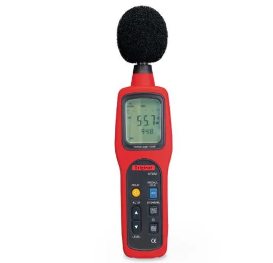 UT352 Handheld Digital Sound Level Meter Decibel Meter Noise Tester Lower Alarm LCD Backlight AC/DC Output Gift
UT352 Handheld Digital Sound Level Meter Decibel Meter Noise Tester Lower Alarm LCD Backlight AC/DC Output Gift