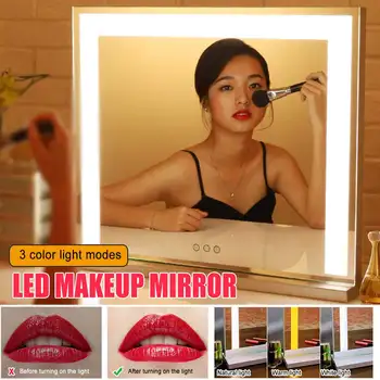 Embellir Lighted Makeup Mirror with Light Led Bulbs Mirrors Vanity Mirror Backlit Adjustable Light Desk Cosmetic HD Mirrors
Embellir Lighted Makeup Mirror with Light Led Bulbs Mirrors Vanity Mirror Backlit Adjustable Light Desk Cosmetic HD Mirrors