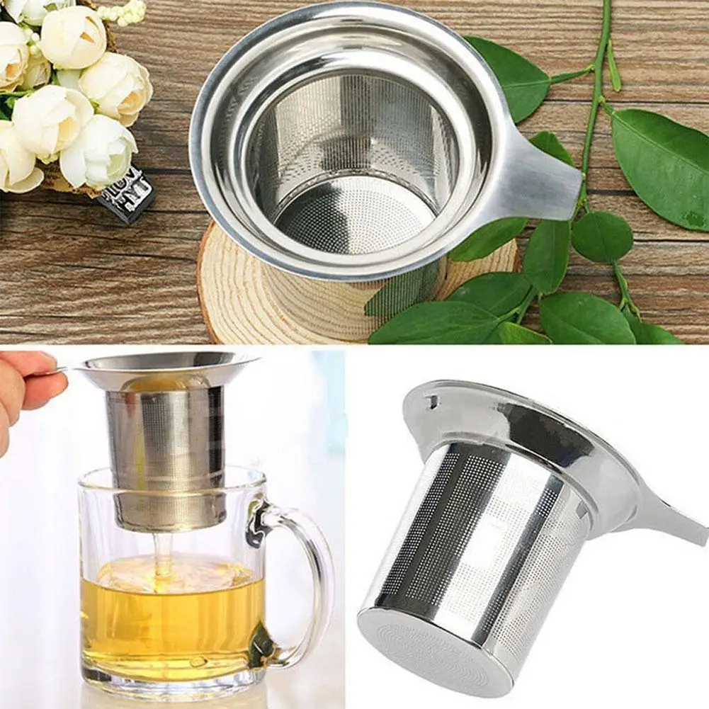 Tea Strainer Stainless Steel Reusable Mesh Tea Infuser Leaf Loose Filter Spice Drinkware Tea Teapot Accessories Kitchen E7Y4
Tea Strainer Stainless Steel Reusable Mesh Tea Infuser Leaf Loose Filter Spice Drinkware Tea Teapot Accessories Kitchen E7Y4