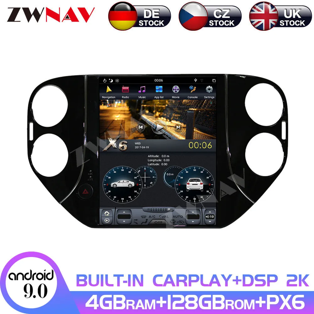 Carplay DSP Android10 PX6 128GB Vertical Tesla Radio Screen Car Multimedia Player Stereo GPS Navigation For VW Tiguan 2010-2016
Carplay DSP Android10 PX6 128GB Vertical Tesla Radio Screen Car Multimedia Player Stereo GPS Navigation For VW Tiguan 2010-2016