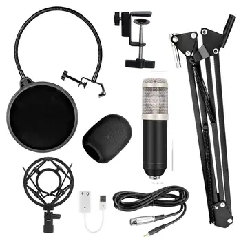 Bm 800 Set Wired Condenser Microphone With Sound Card For Computer Studio Recording Radio Live Broadcast Karaoke Mikrofon XLR
Bm 800 Set Wired Condenser Microphone With Sound Card For Computer Studio Recording Radio Live Broadcast Karaoke Mikrofon XLR