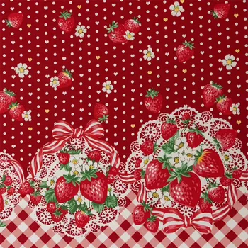 Fine 110*50cm Imported Japan Strawberry Fabric Cotton Fabric Quilting Sewing Material Printed Patchwork Diy Baby Clothing Tissue
Fine 110*50cm Imported Japan Strawberry Fabric Cotton Fabric Quilting Sewing Material Printed Patchwork Diy Baby Clothing Tissue