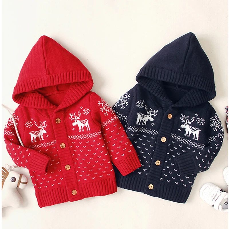 Фото Рождественская Одежда для маленьких мальчиков и девочек детская куртка с
