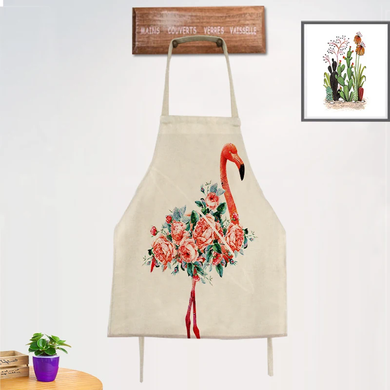 Flamingo Apron Cotton And Linen Cooking Kitchen Convenient Waterproof Pocket Design Sleeveless Aprons For Women
Flamingo Apron Cotton And Linen Cooking Kitchen Convenient Waterproof Pocket Design Sleeveless Aprons For Women
