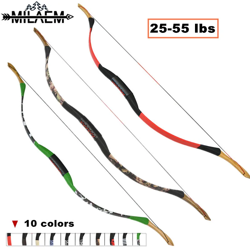 High-end Sheepskin Traditional Bow 25-55 lbs Not Split Recurve Bow Epoxy Resin Bow Limbs Shooting Hunting Accessories 10 Colors
High-end Sheepskin Traditional Bow 25-55 lbs Not Split Recurve Bow Epoxy Resin Bow Limbs Shooting Hunting Accessories 10 Colors