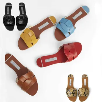 Summer New Lazy Slipper Women Casual Holiday Green Color Ponytail Flat Sandals Women Slippers Leather Shoes
Summer New Lazy Slipper Women Casual Holiday Green Color Ponytail Flat Sandals Women Slippers Leather Shoes