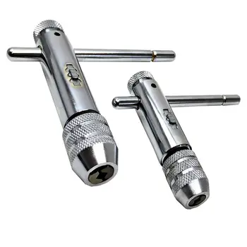 Ratchet Tap Wrench 2pc Set Reversible Tap and Die M3 - M8 M5 - M12 T Bar 
Ratchet Tap Wrench 2pc Set Reversible Tap and Die M3 - M8 M5 - M12 T Bar