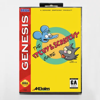Itchy and Scratchy 16bit MD Game Card For Sega Mega Drive/ Genesis with Retail Box
Itchy and Scratchy 16bit MD Game Card For Sega Mega Drive/ Genesis with Retail Box