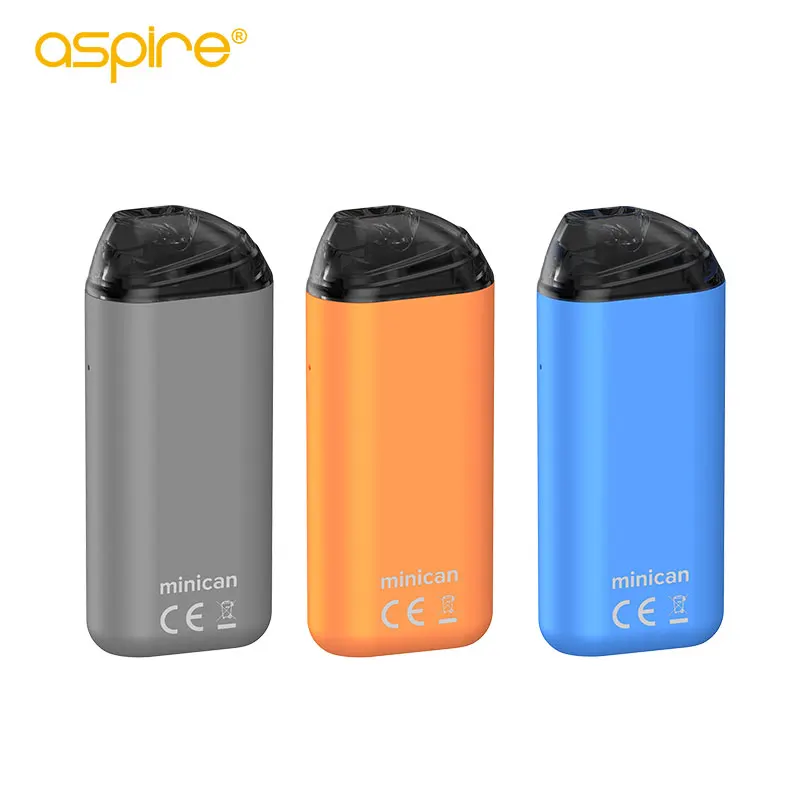 

Original Aspire Vape Minican Kit E-cigarette Pod 3ml/2ml Atomizer Electronic Cigarettes 1.2ohm Mesh Coil Built-in 350mAh Battery