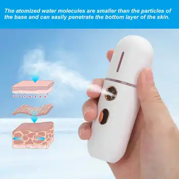 12ml Mini Nano Face Mist Sprayer Steamer Moisturizing Nebulizer USB Charging Portable Face Humidifier Hydrating Beauty Skin Care
12ml Mini Nano Face Mist Sprayer Steamer Moisturizing Nebulizer USB Charging Portable Face Humidifier Hydrating Beauty Skin Care