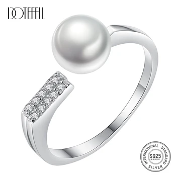 DOTEFFIL Charm 925 Silver Disc Ring Resizable 7.5MM Natural Freshwater Pearls Ring Jewelry Women Wedding Lady Gift High Guality
DOTEFFIL Charm 925 Silver Disc Ring Resizable 7.5MM Natural Freshwater Pearls Ring Jewelry Women Wedding Lady Gift High Guality