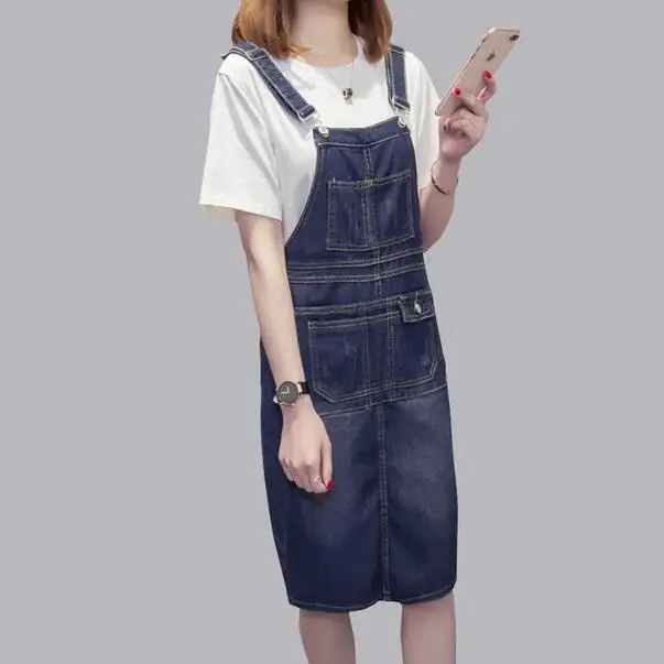 2019 Women Denim Dress Plus Size 5XL Summer Loose Strap Jeans Bodycon Dress Suspender Denim Sundress Dress WF157
2019 Women Denim Dress Plus Size 5XL Summer Loose Strap Jeans Bodycon Dress Suspender Denim Sundress Dress WF157