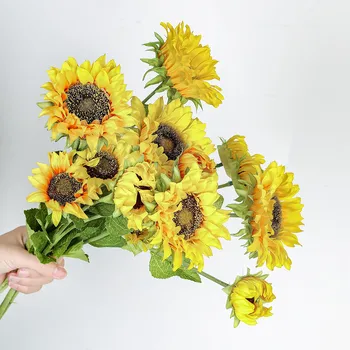 Large Sunflower Bouquet Artificial Bionic Flower For Wedding Decoration Living Room Accessories Fake Flowers ins Style #LR3
Large Sunflower Bouquet Artificial Bionic Flower For Wedding Decoration Living Room Accessories Fake Flowers ins Style #LR3